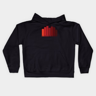 Chicago Skyline in Graphic Design Kids Hoodie